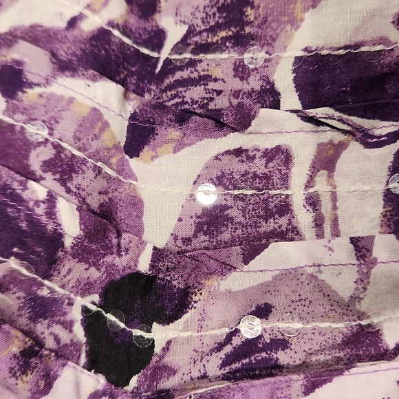 EUC M Collection Women's sz 14P button down shirt - Picture 3 of 4